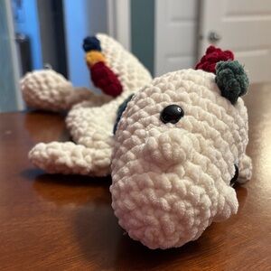 Beautiful crochet dinosaur for baby!